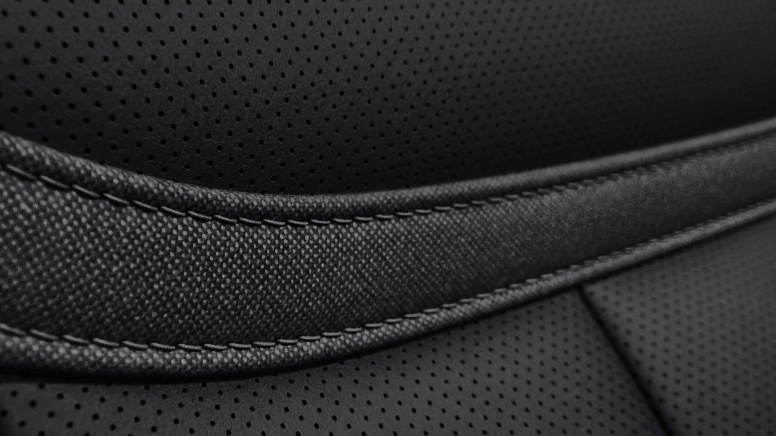 New Range Rover black seat details