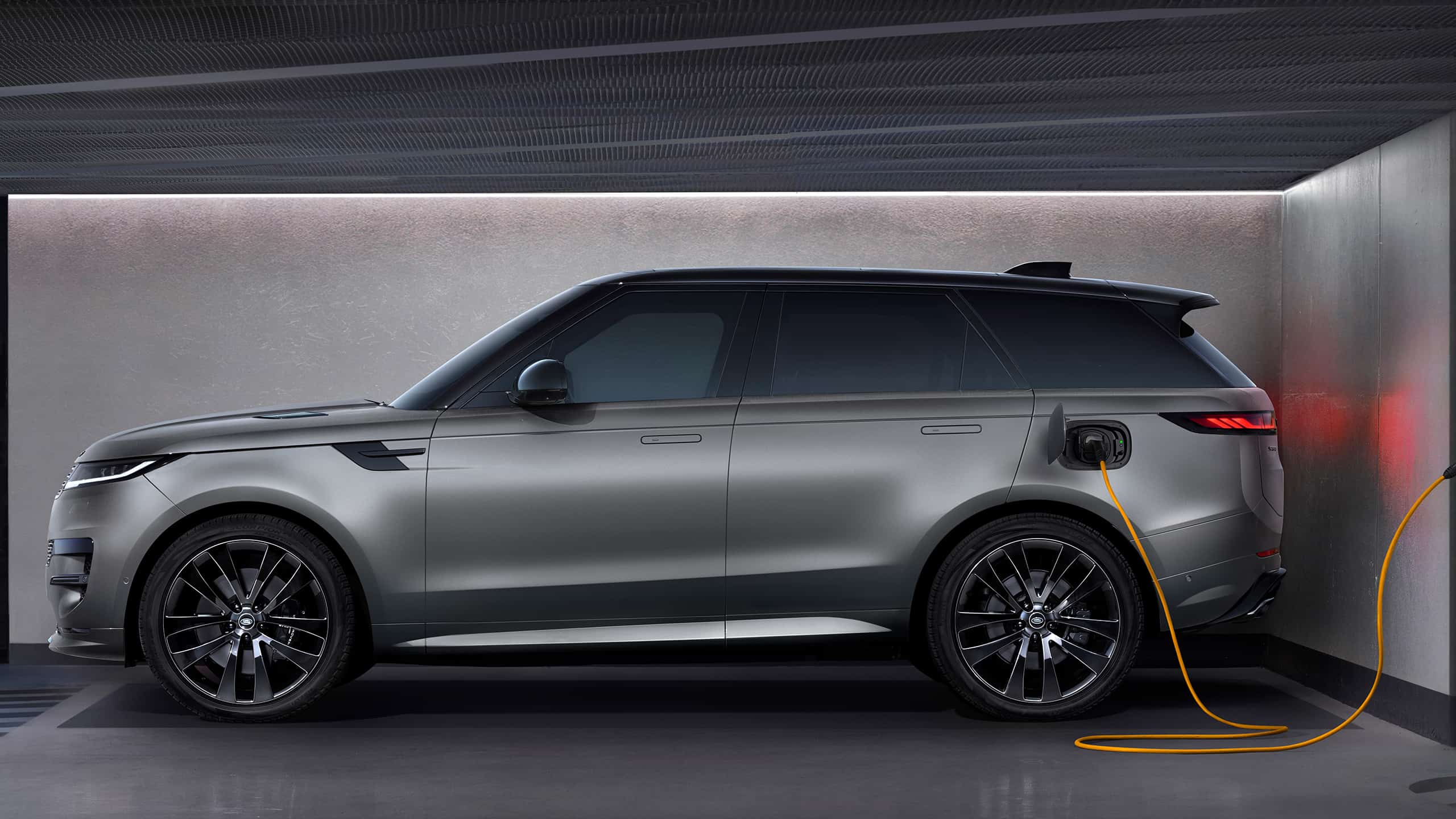 Range Rover sports charging at the phev station point